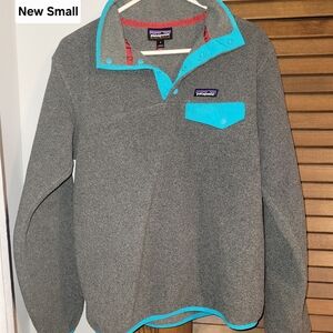 Patagonia Men's Sweater with Teal Accents